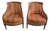 Wingback Armchairs from SE Manufacture, 1980s, Set of 2 For Sale