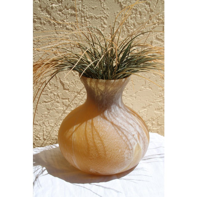 Italian Artisan Alabaster Glass Vase Chairish