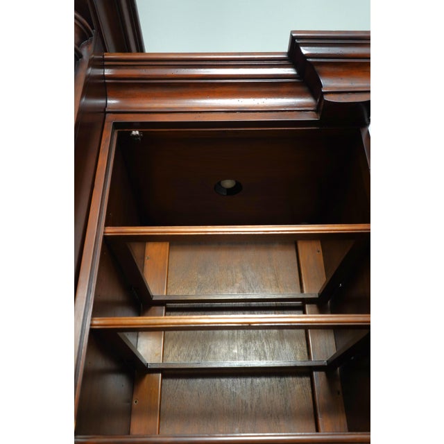 Wood Sligh Large Cherry Home Theater Entertainment Unit For Sale - Image 7 of 18