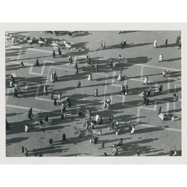 Erich Andres, Venice: Crowd from Above, Italy, 1955, Black & White Photograph For Sale