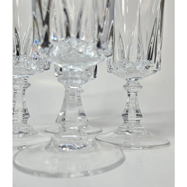 Vintage French Champagne Flutes- Set of Four For Sale - Image 14 of 14