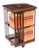 Vintage Inlaid Mahogany Revolving Bookcase, 1980s For Sale