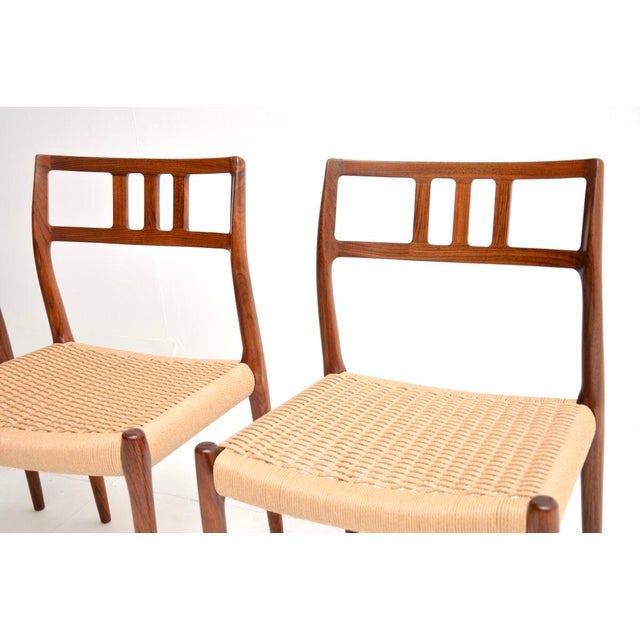 Wood Vintage Danish Model 79 Chairs from Niels Moller, 1960s, Set of 4 For Sale - Image 7 of 15
