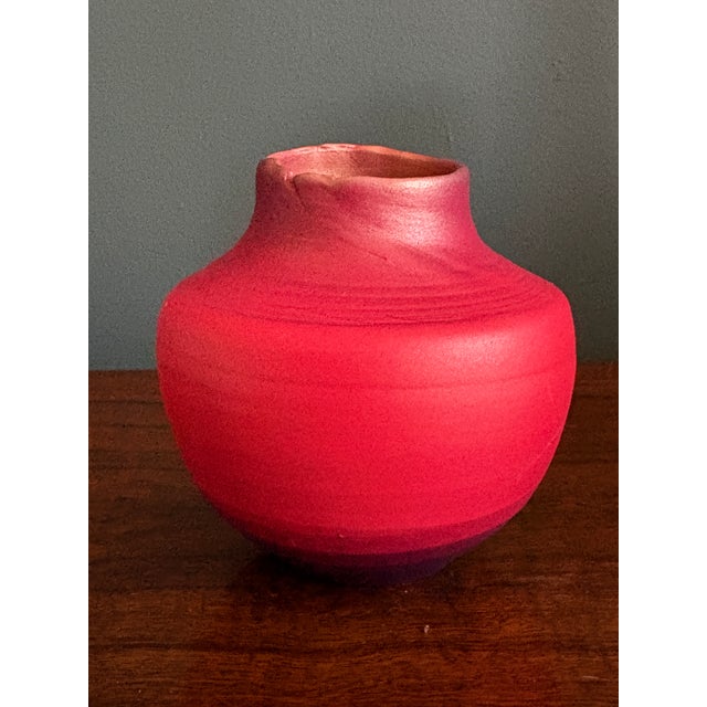 2000 - 2009 Tom Krueger Signed Foku Pottery Vase For Sale - Image 5 of 6