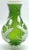 Green Chinese Peking Glass Bird & Floral Vase, Signed For Sale - Image 8 of 12