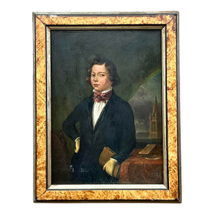 Vintage Regency 19th Century Original Oil Portrait
