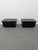 Vintage Low Italian Wooden Bedside Tables with Glossy Lacquered Finish, 1970s, Set of 2 For Sale - Image 14 of 14
