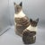 Ceramic Vintage (2) Ns Gustin Ceramic Hand Painted Cats Statues a Pair For Sale - Image 7 of 11