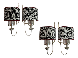 Large Modern Chrome Sconces, 1970s