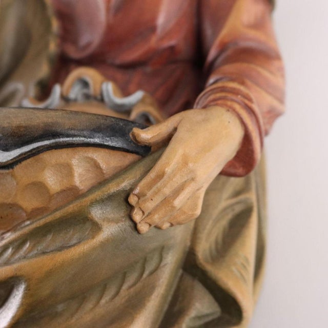 Wooden Stoup Figurine For Sale - Image 6 of 10