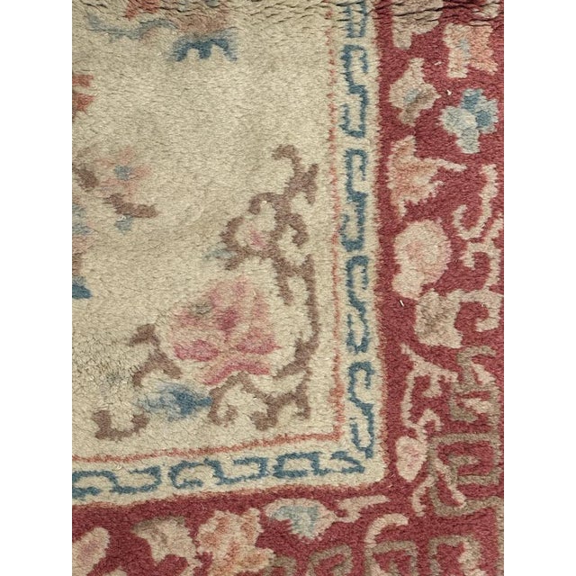 1980s Vintage Chinese Hand Tufted Rug, 1980s For Sale - Image 5 of 11