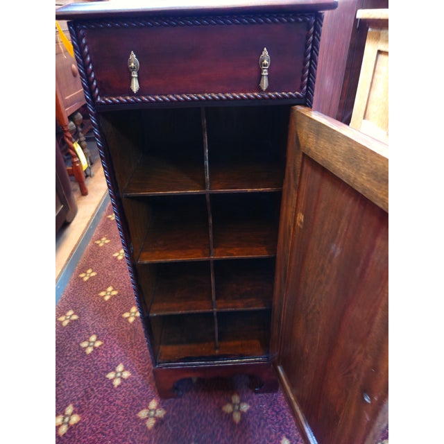 1900 - 1909 1920s Antique Mahogany Music Cabinet John Smyth Company Chicago / Night Stand For Sale - Image 5 of 8