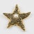 Contemporary Guy Laroche Gilt Metal and Pearl Starfish Pin Brooch For Sale - Image 3 of 6