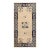 1900s Cream Antique Floral Chinese Small Peking Knotted Wool Area Rug For Sale