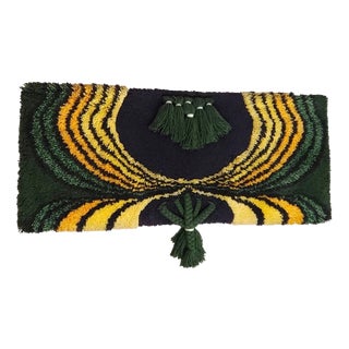 German Handmade Wall Tapestry in Wool, 1970s For Sale
