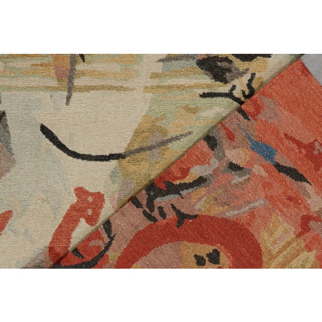 Textile 2010s Rug & Kilim’s Modern Abstract Rug in a Multicolor Patterns For Sale - Image 7 of 7