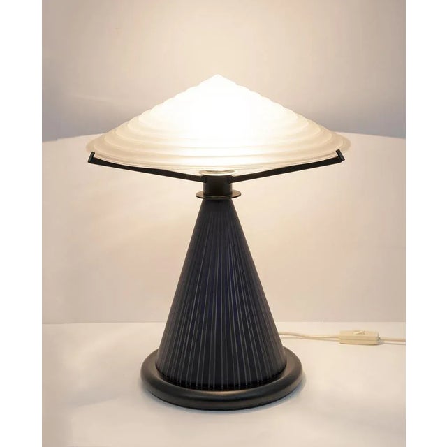 Postmodern Postmodern Murano Glass Mushroom Table Lamp, Italy, 1980s For Sale - Image 3 of 9