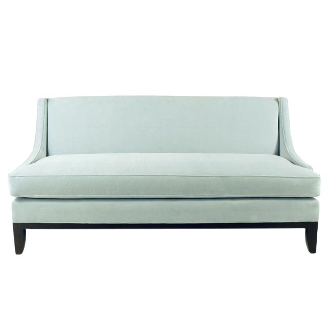 Blue Microfiber Sofa Chairish