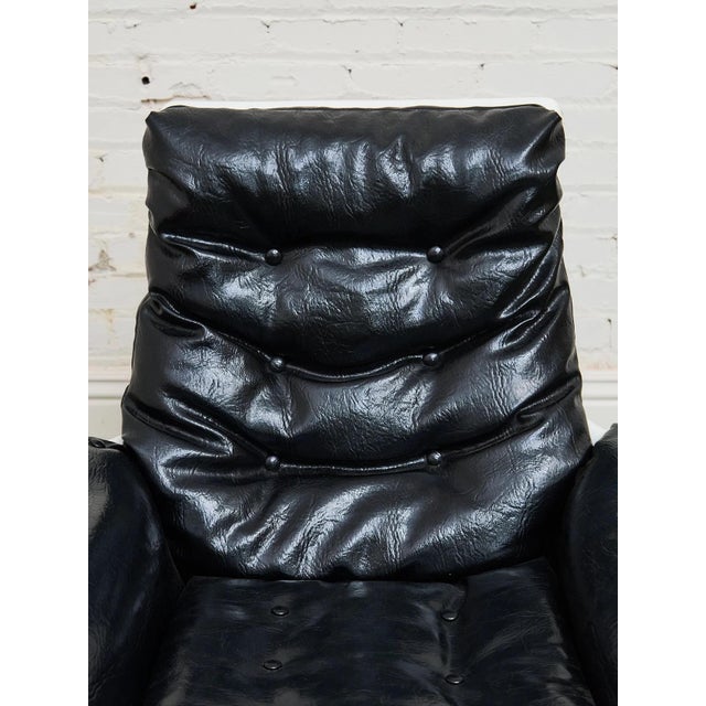 Black Mid 20th Century Futuristic Atomic Chair For Sale - Image 8 of 12