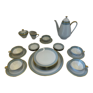 Mid 20th Century Hutschenreuther Selb Bavaria, Germany China Tea Service for Five - 18 Pieces