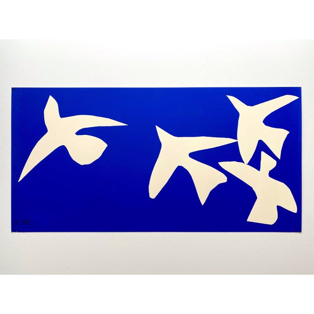 Henri Matisse Vintage 1997 Large Modernist Fine Art Silkscreen Print " Les Oiseaux " 1947 For Sale - Image 13 of 13