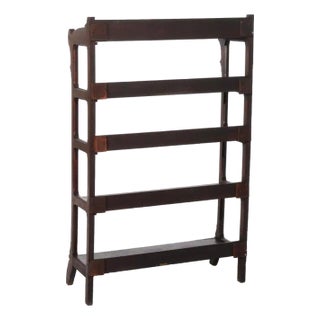 Antique Eastlake Victorian Walnut Bookshelf C1890 For Sale
