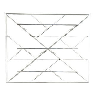 Modern Chippendale Tan and White Chest of Drawers For Sale