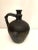Farmhouse Rustic Antique Farmhouse Black Ceramic European Water / Wine Pitcher -Cca 1920's For Sale - Image 3 of 7