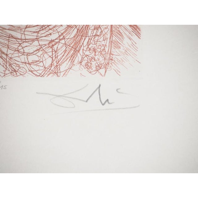 Salvador dali (1904-1989) george washington, 1967 original etching printed in sanguine signed in pencil justified ea...