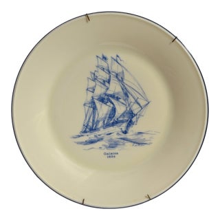 1950 Lenox Special Galatea 1854 Decorative Display Porcelain Plate 24k Gold Wall Hanger For Sale