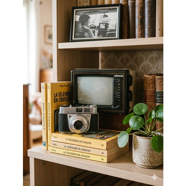 A collector's item, a perfect example of 1980s portable technology that was the epitome of modernity. this type of...