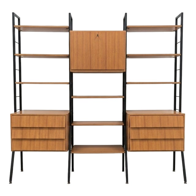 Vintage Formica Modular Bookcase, 1960s For Sale