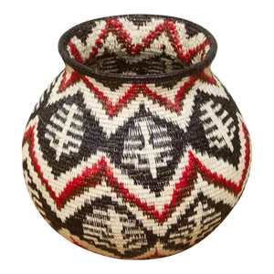 Black & Red Central American Embera Basket