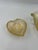 Italian 1960s Murano Glass Gold Fleck Heart & Leaf Ashtray - Set of 3 For Sale - Image 3 of 8