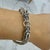 Men’s Vintage Double Dragon Head 925 Sterling Silver Wheat Link Bracelet For Sale - Image 10 of 10