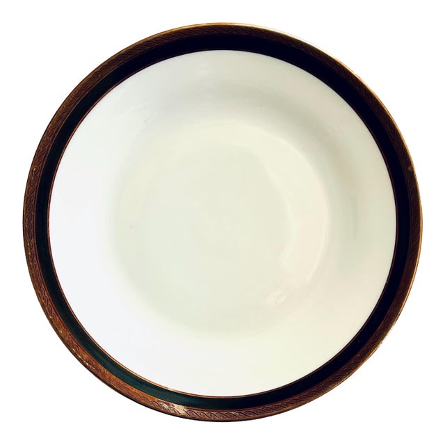 Richard Ginori Palermo Black Salad Plates, 2 For Sale