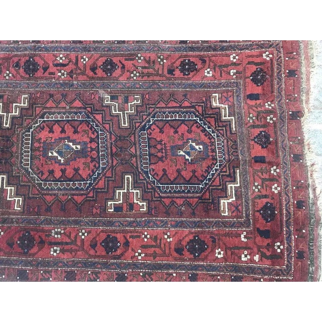 Rustic Antique Turkmen Rug For Sale - Image 3 of 18