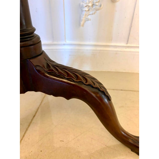 Antique George III Mahogany Tripod Centre Table, 1800 For Sale - Image 10 of 13