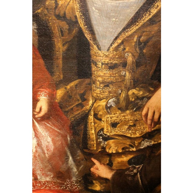 Rococo Lucia Casalini Torelli, Portrait of the Italian Noble Family of Zanardi, 1740, Oil on Canvas For Sale - Image 3 of 6