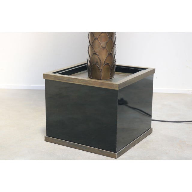 Vintage Palm Floor Lamp in Brass by Christian Techoueyres for Maison Jansen, 1970 For Sale - Image 6 of 13