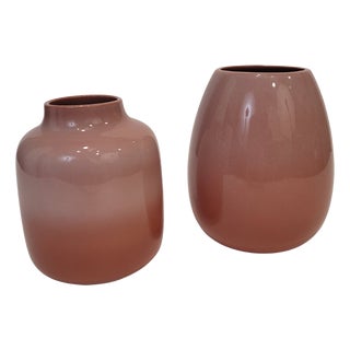 19th Century Stoneware Vases from Villeroy & Boch, Luxembourg, Set of 2 For Sale