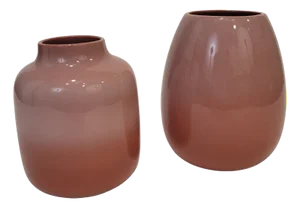 19th Century Stoneware Vases from Villeroy & Boch, Luxembourg, Set of 2