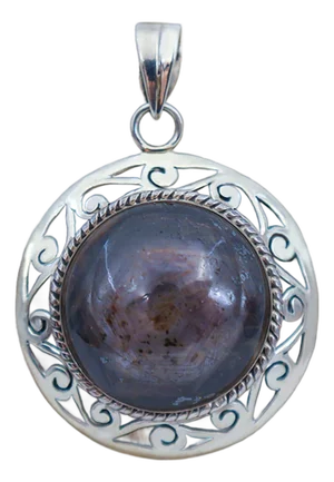 Rare Star Ruby Sterling Silver Pendant