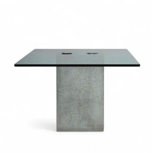 Sapo dining table by Sergio and Giorgo Saporiti Beton Brut / Minimalist dining table Height 74 Width 200 Depth 100 cm