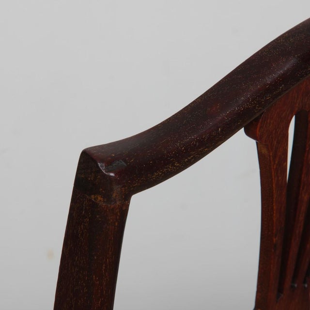 Wood English Side Chairs, Late 19th Century, Set of 2 For Sale - Image 7 of 9