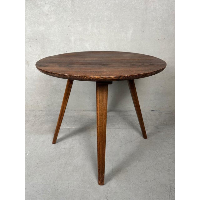 Vintage Japandi Side Table in Oak, 1970s For Sale - Image 10 of 10