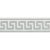 Mediterranean Sample - Schumacher Etienne Silk Greek Key Trim Narrow in Cloud For Sale - Image 3 of 3