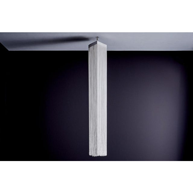 Triangular "Garbo" string hanging lamp. Designed by Mariyo Yagi and Studio Simon for Gavina, Italy, 1974. Very good...