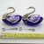 Vintage Italian Sterling Silver 800 Swan Salt Cellars with Cobalt Glass Liners and Spoons, 1970s, Set of 4 For Sale - Image 12 of 13