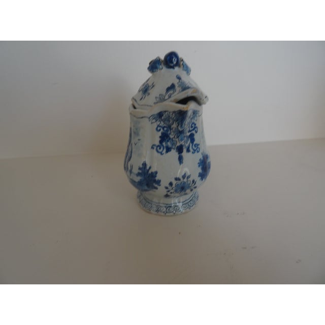 Figurative Rare 18th Century Delft Pitcher by Hugo Brouwer For Sale - Image 3 of 7
